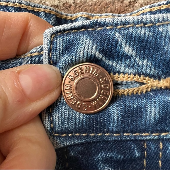 H&M | Blue high rise straight leg trending fall winter classic jean - Picture 3 of 15